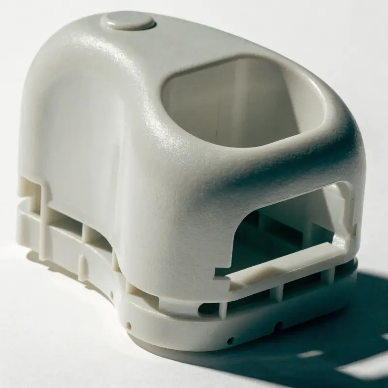 Injection molded electronic enclosure housing example